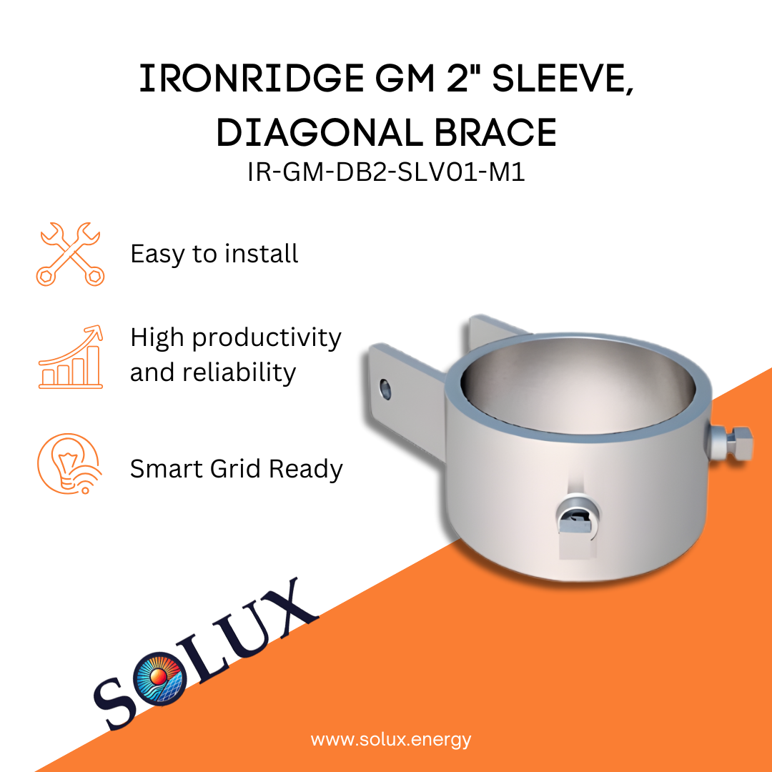This is an image of Mounting Sleeve - Ironridge 2" GM Diagonal Brace